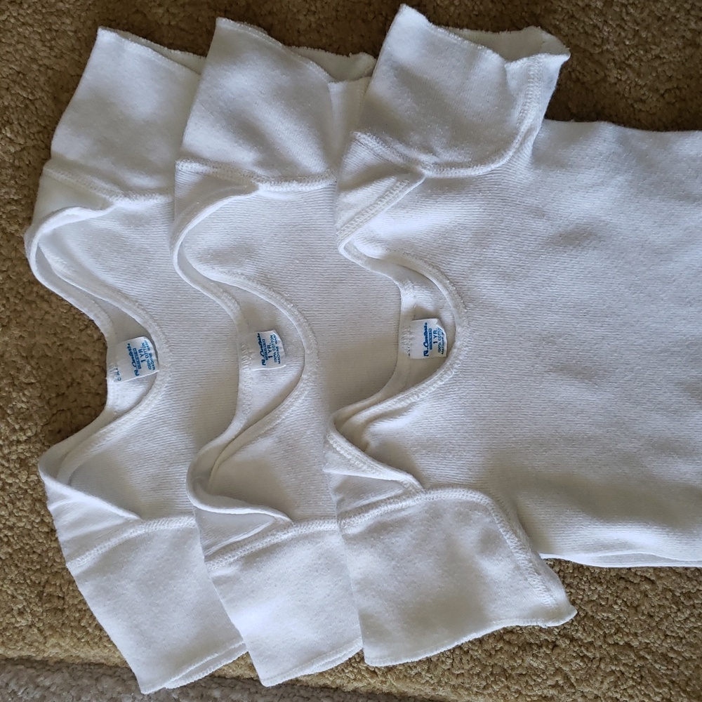 3 Carter's 1 Year Baby White T-Shirts